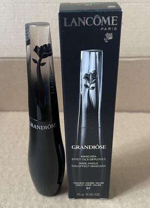 Lancome grandiose wide-angle fan effect mascara туш для вій, 01 noir mirifique