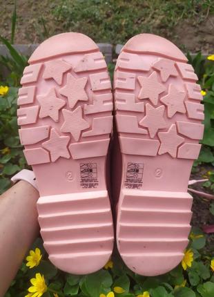 Чоботи, чобітки primark 35 розмір, рожеві нові4 фото