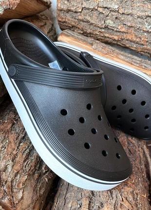 Крокси сабо off court clog black чорні лідер продажів усі розміри у наявності