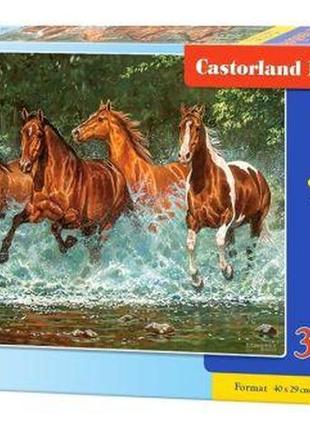 Пазлы "лошади, бегущие по воде", 300 элементов