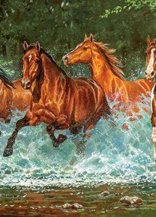 Пазлы "лошади, бегущие по воде", 300 элементов2 фото