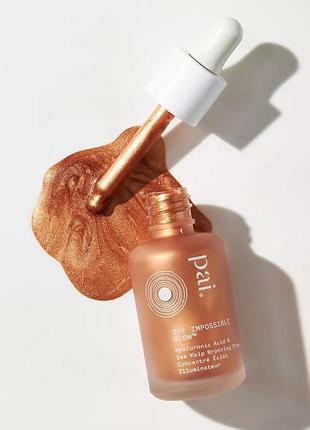 Рідкий хайлайтер pai the impossible glow hyaluronic highlighting drops (bronze) 30 мл2 фото