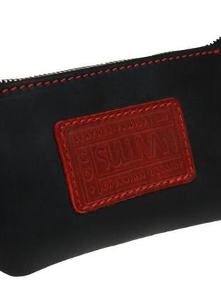 Ключниця шкіряна сумочка для ключів sullivan k10 (5.5) чорна