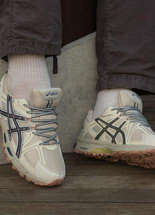 Мужские кроссовки asics gel-kahana 8 beige green 4110 фото