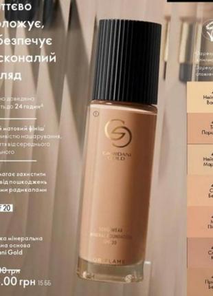 Стойкая минеральная тональная основа giordani gold1 фото