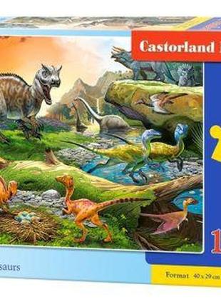 Пазлы "мир динозавров" 100 элементов1 фото