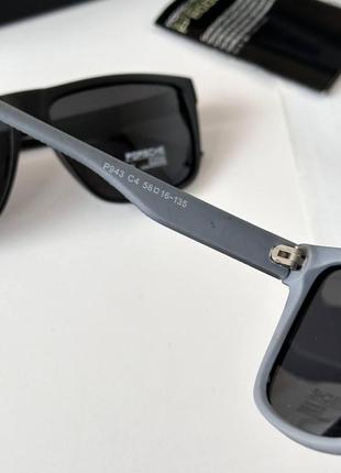Сонцезахисні квадратні чоловічі окуляри polarized пластикова оправа3 фото