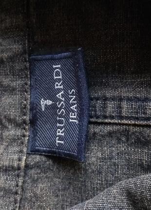 Куртка джинсовая trussardi jeans пиджак armani guess calvin klein moschino3 фото