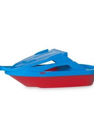 Пластиковая игрушка "катер", красно-синий2 фото