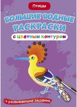 Книга "великі водні розмальовки: птахи"