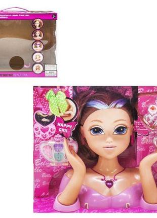Лялька-манекен для зачісок "beautiful", в рожевому1 фото