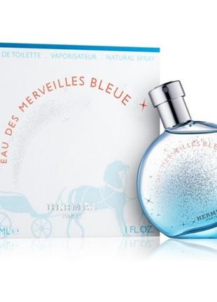 Оригінал hermes eau des merveilles bleue 30 ml ( гермес мервелис блю ) туалетна вода