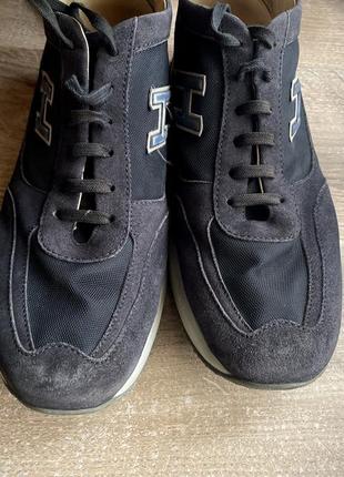 Hogan чоловічі оригінальні кросівки темно-синього кольору оригінал7 фото