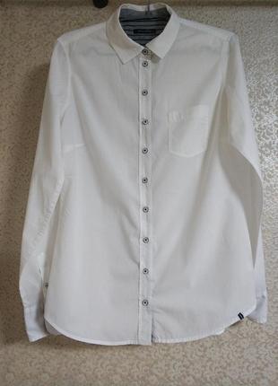 Marc o polo marc'o polo стильна біла  сорочка рубашка блузка блуза  marc o polo, 36 оригінал дефект