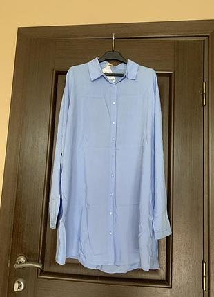 Рубашка туника оверсайз вискоза