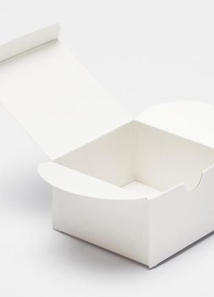 Коробка картонная 70*70*39 мм, самосборная, белая