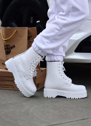 Черевики dr. michel martens jadon white fur черевики з хутром