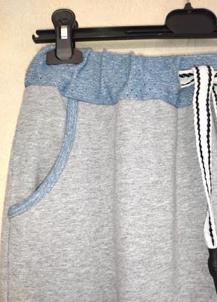 Хлопковая трикотажная юбка миди длинная юбка3 фото