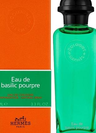 Оригинальный hermes eau de basilic pourpre 100 ml одеколон