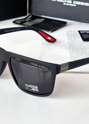 Сонцезахисні квадратні чоловічі окуляри polarized пластикова оправа3 фото