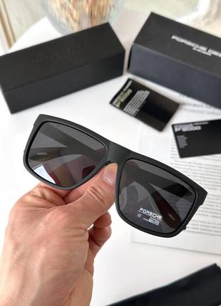 Сонцезахисні квадратні чоловічі окуляри polarized пластикова оправа9 фото