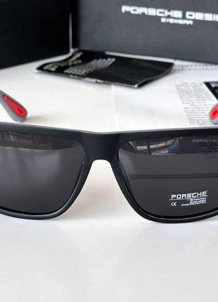 Сонцезахисні квадратні чоловічі окуляри polarized пластикова оправа2 фото
