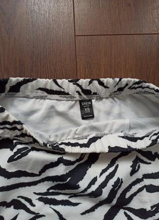 Мини юбка у зебры3 фото