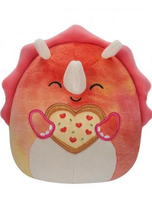 М'яка іграшка squishmallows – трицератопс триніті (19 cm)