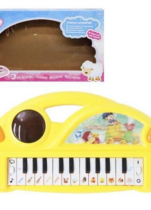 Пианино детское, желтый1 фото