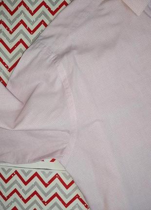 😉1+1=3 нежно-розовая мужская рубашка сорочка с длинным рукавом seven seas, размер 44 - 464 фото