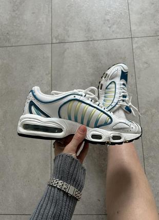 Nike max air кроссовки женские 36,5 голубо-желтые кеды6 фото