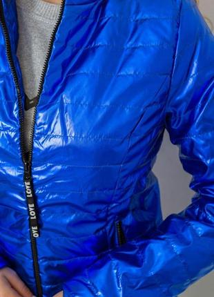 Куртка женская демисезонная, цвет электрик, 244r1165 фото