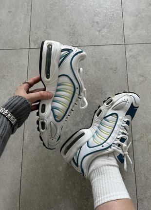 Nike max air кроссовки женские 36,5 голубо-желтые кеды10 фото