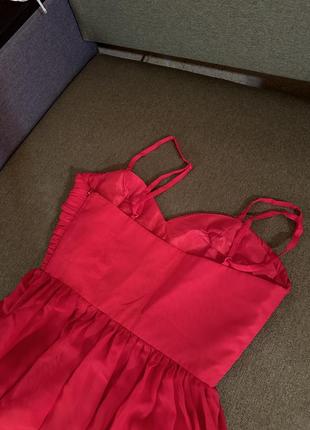 Роскошное красное платье макси5 фото