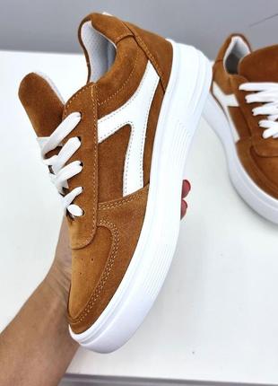 Замшевые кеды из натуральной замши серые подростковые