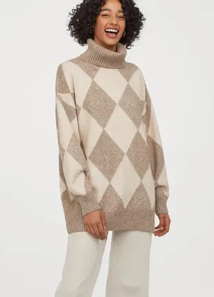 Свитер удлиненный, h&m, р. s-m