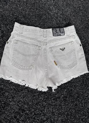 Джинсовые шорты armani, серые джинсовые шорты, мини шорты, armani jeans, armanijeans, giorgio armani, emporio armani, armani exchange