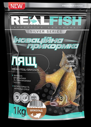 Рибальська прикормка realfish лещ шоколад