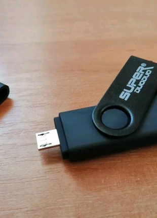 Флешка 2 в 1 flash usb - micro usb 16/32 гб