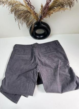 Темно серые вельветовые брюки armani jeans5 фото