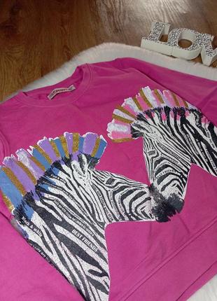 Спортивный костюм набор свитшот с зеброй на 9-10 лет4 фото