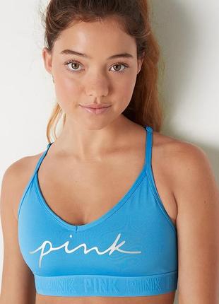 Спортивний бюстгальтер, топ victoria's secret pink ultimate lightly lined sports