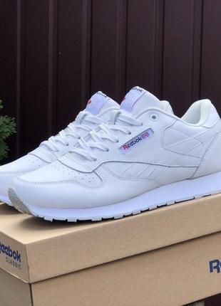 Мужские кроссовки reebok classic белые