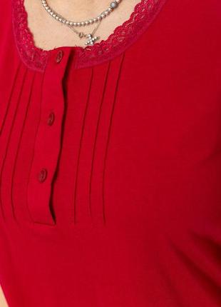 Нічна сорочка однотонна, колір бордовий, 219rc-11075 фото