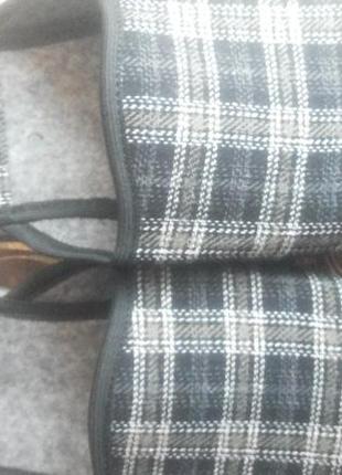 Тапочки мужские комнатные натуральные с войлочной стелькой "espa", открытый носок, 41-45 размеры.3 фото
