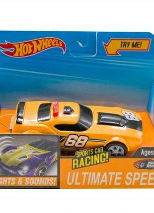Уцінка. машинка музична "hot wheels" (жовта) - не працює звук та світло