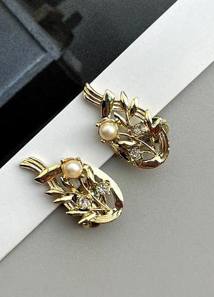 Винтажные, стильные клипсы