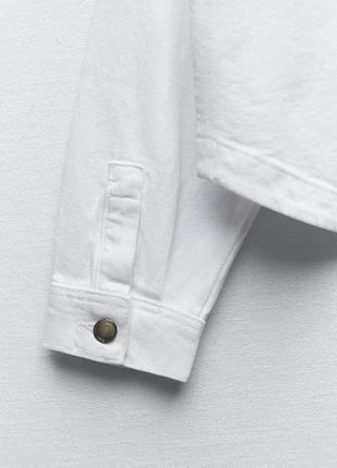 Куртка рубашка сорочка біла вітровка джинсова7 фото
