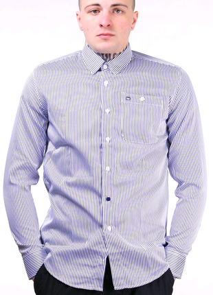 Weekend offender lewis stripe shirt white1 фото