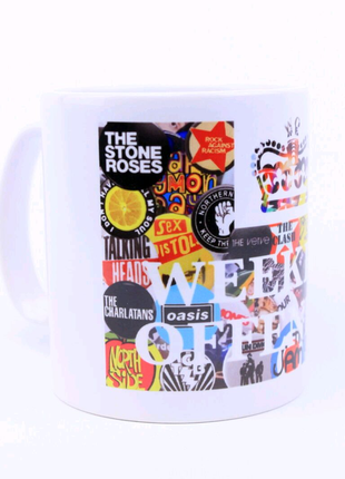 Weekend offender badges mug white